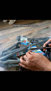 Hanger Kawat Stainless Isi 10 Gantungan Baju Stainless