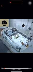 Đệm nằm 2 mặt đảo ngược nâng cấp mớisử dụng cả 2 mặt mở rộng các góc cạnh(tặng kèm định hình đầu gối cho bé)