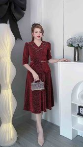 M270 Đầm Xinh Tặng Mẹ Chất thun nhủ dệt kim cao cấp có Co giãn thoải