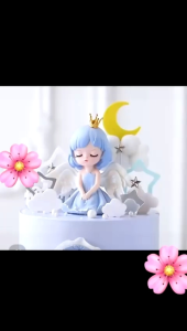 Pajangan Topper Cake Boneka Fairy Castle Istana Malaikat Peri Angel