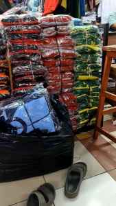 stelan olahraga seragam anak sd kuning merah new