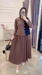 SETROK WANITA KAOS KNIT RAJUT TEBARU BAYAR DITEMPAT