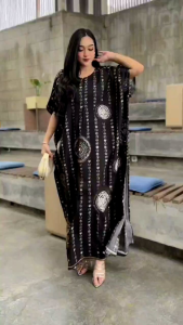 DASTER SULTAN PANJANG LONGDRESS LOWO RAYON TEBAL ADEM SUPER JUMBO XXL LD 170 MOTIF VIRAL TIKTOK 2025