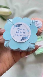 เซตละ50ชิ้นตกชิ้นละ10บาท ของชำร่วยผ้าขนหนูแพ็คกล่องหัวใจ 50 ชิ้น