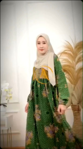 AL. Gamis Batik muslimat wanita size S M L XL XXL