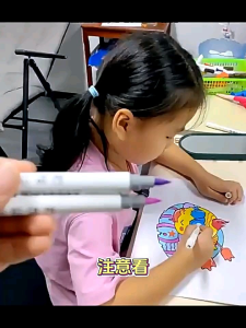 Sanrio kuromi Acrylic marker pen kindergarten kid student drawing art painting colour pen color pens