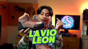 Sepatu Gunung Pria Outdoor Tanpa Besi Lavio Leon Orange