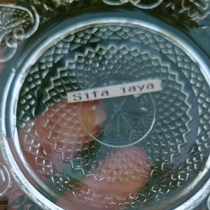 piring kecil bahan kaca (12pcs) tatakan gelas/pisin