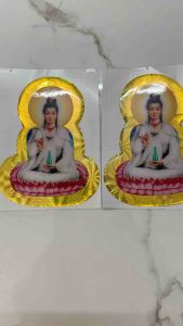 Bộ 2 hình phật tem nổi từng miếng cao 15cm hàng nhập Thái Lan chất lượng cao dành trang trí cho tất cả các loại xe máy giá bán cực tốt bán lẻ như bán sỉ