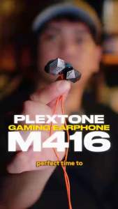 Plextone M416 Gaming Earphone Wired Earbuds Built-In Micrphone Noise Isolating Powerful Bass Headphone