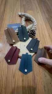 MODERNA Crazy Horse Leather Key Holder Cowhide Key Wallet Genuine Leather Key Bag