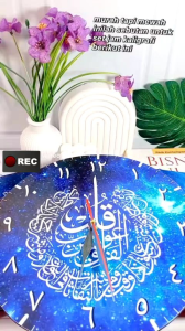 1SET Jam Dinding Kaligrafi-Jam Dinding Aesthetic