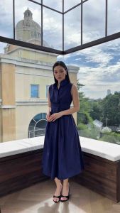 5055 COD NAYA DRESS MIDI CASUAL / DRESS PANJANG WANITA KEKINIAN TERBARU PREMIUM POPLIN BUSUI FRIENDLY