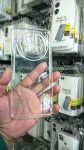 CASE CLEAR AIR BAG REALME 12 5G. SILIKON CASING BENING TRANSPARAN HITAM PUTIH PRESISI