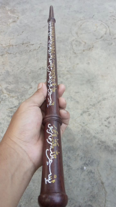 Tongkat Komando galiasem ukiran