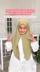 Segitiga anak jersey segitiga instan anak jersey premium hijab anak perempuan jilbab anak perempuan