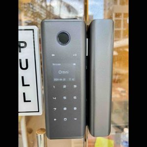 SG Installation OG-1 Omni Digital Glass Door Lock Smart Glass Door Lock Fingerprint Passcode Tuya