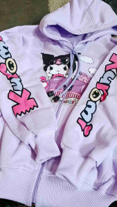 Jaket Hoodie Zipper Anak Perempuan Kuromi