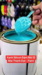 Màu Sơn Xanh Nitron Đậm Ms:15 ( Sơn Oto Xe Máy )MaiThànhĐạt