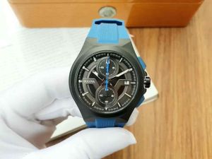 ĐỒNG HỒ NAM CHÍNH HÃNG Bulova 98B380 Maquina Quartz Chronograph Black Dial Sapphire Blue Silicone Strap For Men