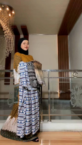 Carissa Dress - Gamis Rayon Motif