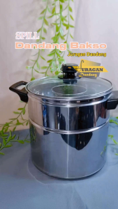 Dandang Bakso Stainlees Tutup kaca Ukuran 24-28 cm Murah