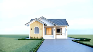 แบบบ้านจั่วมินิมอล 1 ชั้น