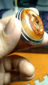 Batu Cincin Garut Motif Gambar Karakter Petruk Natural Unik