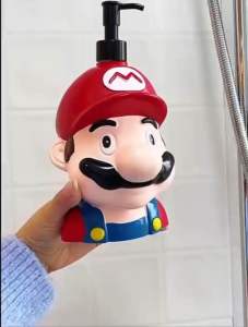 ขวดปั๊มใส่สบู่เหลว /ยาสระผม มาริโอ้ น่ารัก น่าใช้มากๆ แบบ: แดง เหลือง