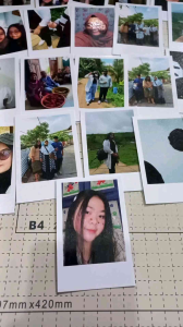 PHOTO POLAROID CUSTOM 25PCS/25PHOTO + LAMINASI GLOSSY MURAH BAHAN TEBAL
