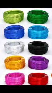 1mm (1kg 1/2kg 1/4kg 100g) ALUMINUM ANODIZED METAL WIRE COLORED BENDABLE CABLE GAUGE CRAFTS GARDENING BONSAI DIY