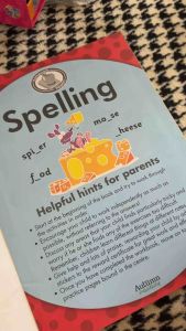 PRELOVED Spelling workbook for ages 7+ Stage 2 with stickers and rewards for home learning fun.