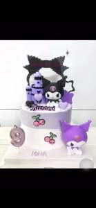 ALL READY STOCK [现货] 库洛米蛋糕装饰 纸卡 card kuromi cake decorations