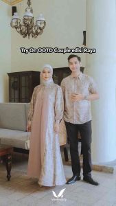 Haiba Couple Family / Baju Seragam Lebaran Keluarga / Baju Couple Family Ayah Ibu Anak
