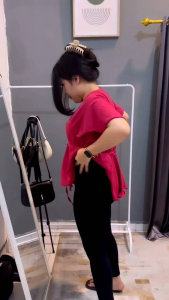 Cessie Top Atasan Wanita Lengan Pendek Leher V Neck Blouse Wanita Terbaru Model Kekinian Blouse Crinkel Premium Kemeja Wanita Terlaris