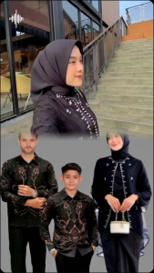 Batik couple family baju batik couple ayah dan anak laki usia 2-12thn