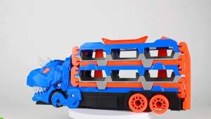 3-in-1 Dinosaur Truck Toy racing car play sets kids birthday gift portable carrier vehicle toy
