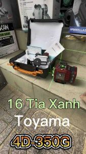 Máy Cân Bằng Laser Toyama 4D-350G | Máy Cân Mực 16 tia Xanh Chính Xác Kèm 2 Pin Dung Lượng Cao 10.800mAh Chính Hãng TOYAMA