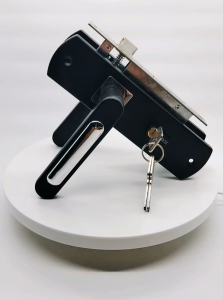 ( Ongkel + Engsel ) Handle Pintu Kamar Hitam Dop Minimalis Tarikan Pintu Modern Pegangan Kunci Set Anti Karat