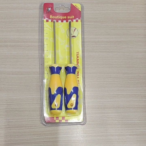 OBENG SET 2PC PLUS MINUS 3MM GAGANG WARNA MURAH S2526