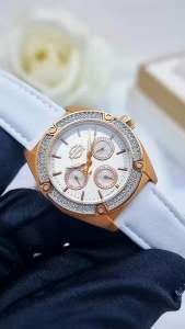 ĐỒNG HỒ NỮ CHÍNH HÃNG Bulova 78N102 Quartz White Dial & Leather For Women