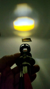 Lampu Depan Motor H4 Laser Hi Low Putih Kuning + Senja Pink Biru Strobo Variasi