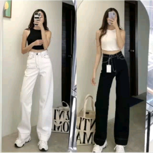 กางเกงยีนส์ ทรงกระบอก สีขาว สีดำ งานป้ายชมพู 🔥สวยปัง สินค้ามาใหม่ค่าNEW📌 งานใหม่ค่า กระบอกใหญ่เอวสูงเป็นผ้ายีนส์ยืด เอวสูงเหนือสะดือ ผ้ายืดได้เยอะมากๆค่ะ 👕 ป้ายชมพู chu 2 สี: ขาว-ดำ ดำ-ดำ 🌸 สีขาว สีดำ สุขสันธ์สี 🔀 สีขาว สีดำ 👕 ขน