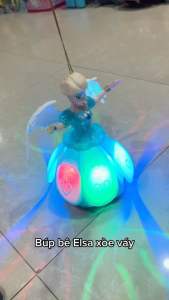 Búp bê múa váy xoè có đèn có nhạc búp bê elsa váy xoè bạch tuyết váy xoè búp bê có đèn nhạc dễ thương cho bé gái