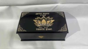Kotak Mori PSHT Kayu Jati Ukir Terate Emas: Tempat Penyimpanan Sabuk Pencak Silat