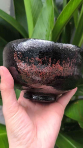 Bát chawan Raku gốm Nhật