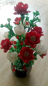 Bunga Hias Akrilik Mawar Mutiara: Desain & Dekorasi Rumah