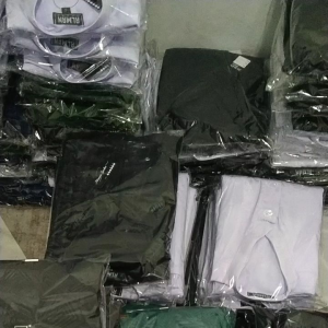 Baju kemko pria koko atasan lengan panjang mewah alman hitam putih busana muslim