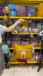 TAS SELEMPANG WANITA CHIBAO KANVAS 6Sleting CB788-22-C