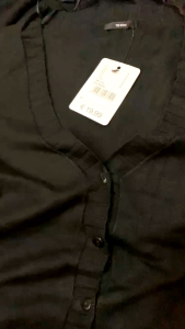 Áo len cardigan nữ hiệu Te/ze/nis cổ chữ V chất len đanh mịn  mềm đẹp co giãn tốt size S/M